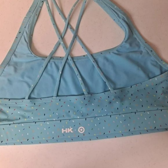 Women's Pride Adult Humankind Swim Top - Blue with Sprinkles Size XL - Picture 2 of 5